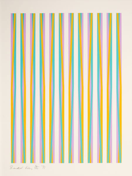 BRIDGET RILEY (Bridget, b. 1931) Print for Chica: BRIDGET RILEY (Bridget, b. 1931)Print for Chicago 8 (from the portfolio CONSPIRACY: The