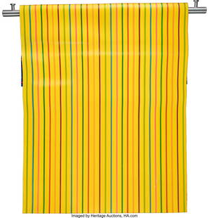 77241: Linda Besemer (b. 1957) Fold #36, 1999 Acrylic p: Linda Besemer (b. 1957) Fold #36, 1999 Acrylic paint on aluminum rod 22 x 24-1/2 x 1-1/2 inches (55.9 x 62.2 x 3.8 cm) Property from a Private West Coast Collection PROVENANCE: Angles Gallery, Los Ang