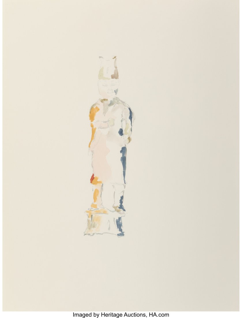 Anne Chu (1959-2016) Study for Warrior with Clen: Anne Chu (1959-2016) Study for Warrior with Clenched Fists, 1998 Watercolor on Waterford paper 26 x 20 inches (66.0 x 50.8 cm) (sheet) Property from a Private West Coast Collection PROVENANCE: Marc Fo