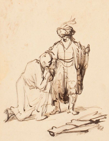 After FERDINAND BOL (Dutch, 1616-1680) David Tak: After FERDINAND BOL (Dutch, 1616-1680)David Taking Leave of Jonathan (Samuel 20: 41-42)