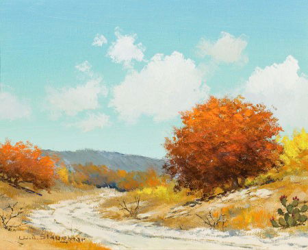 WILLIAM A. SLAUGHTER (American, 1923-2003) Texas: WILLIAM A. SLAUGHTER (American, 1923-2003)Texas in the FallOil on canvas
