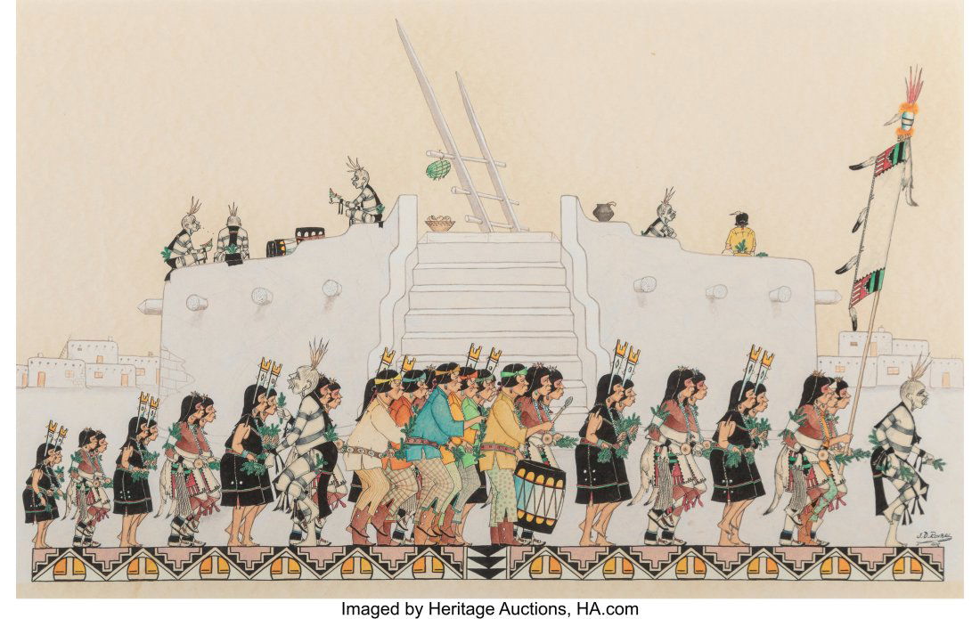 Jose D. (Oquwa) Roybal (American, 1922-1978) Unt (1 of 2)