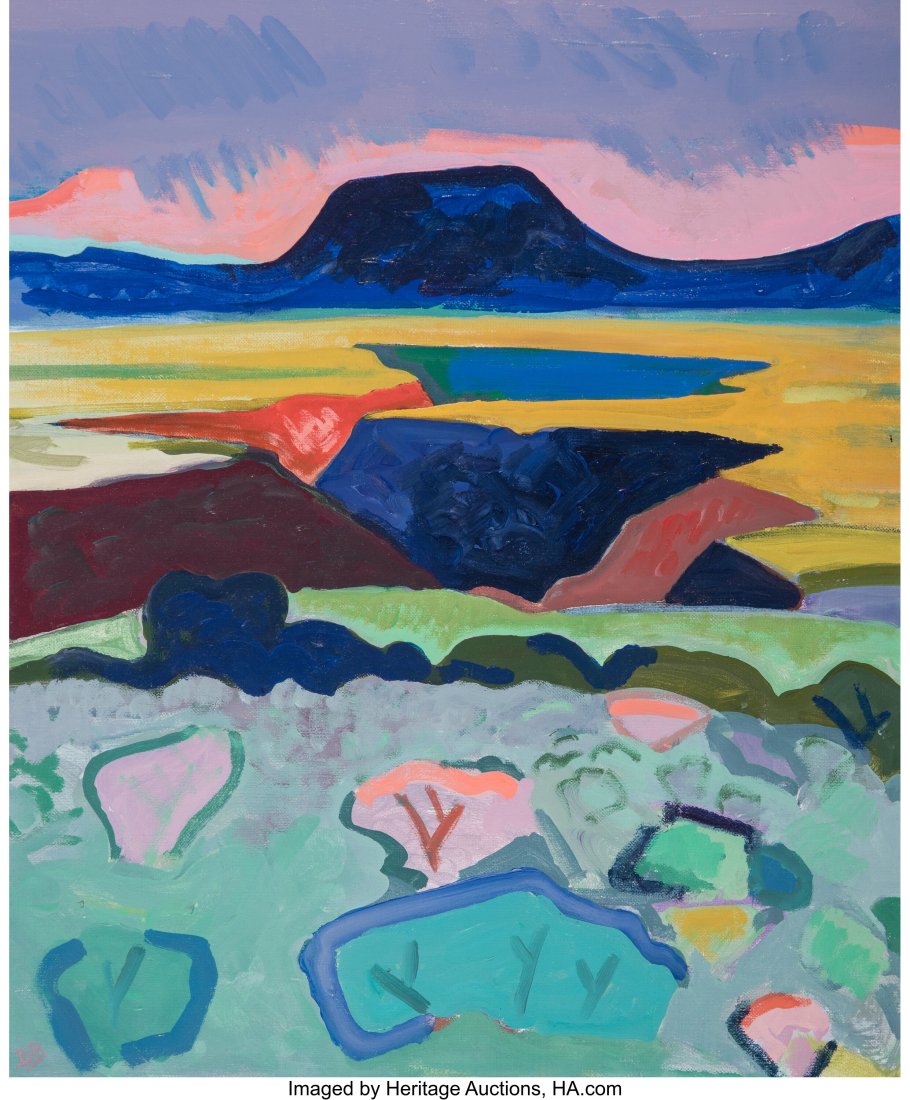 David Barbero (American, 1938-1999) On the Mesa (1 of 3)