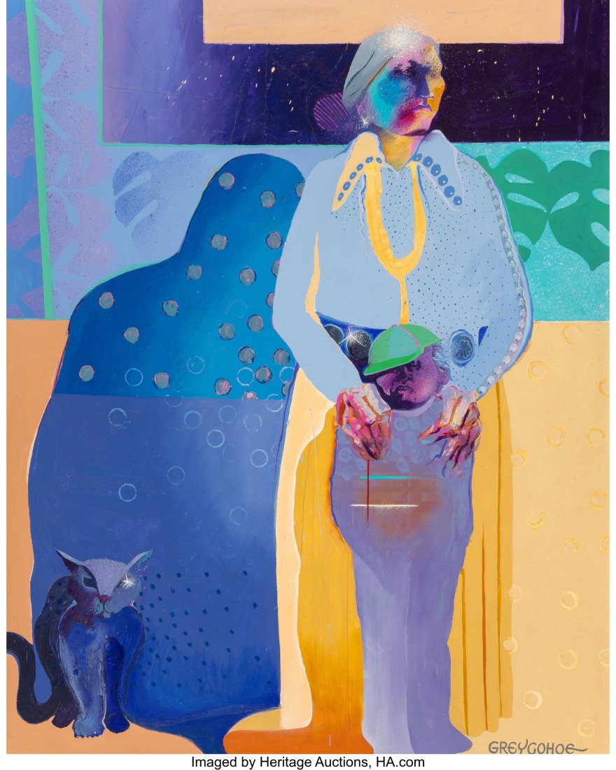 Grey Cohoe (American, 1944-1991) Untitled Oil on (1 of 2)