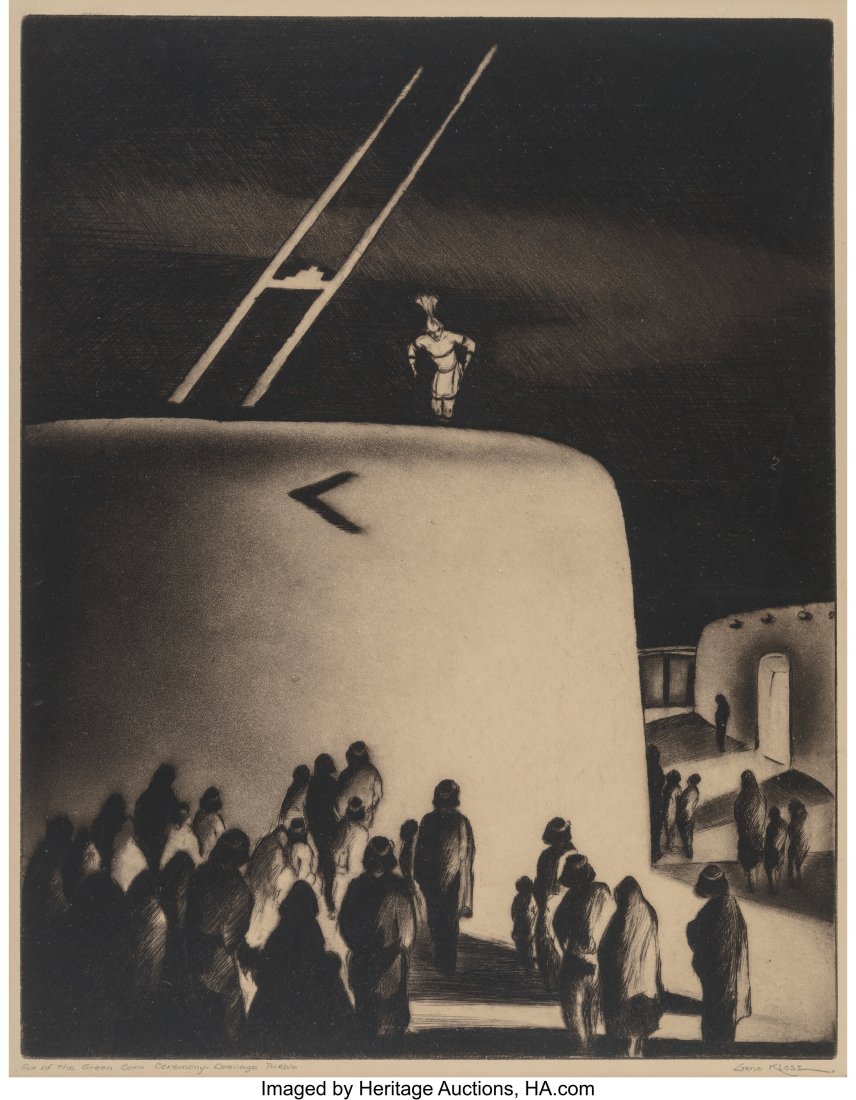 Gene Kloss (American, 1903-1996) Eve of the Gree (1 of 2)