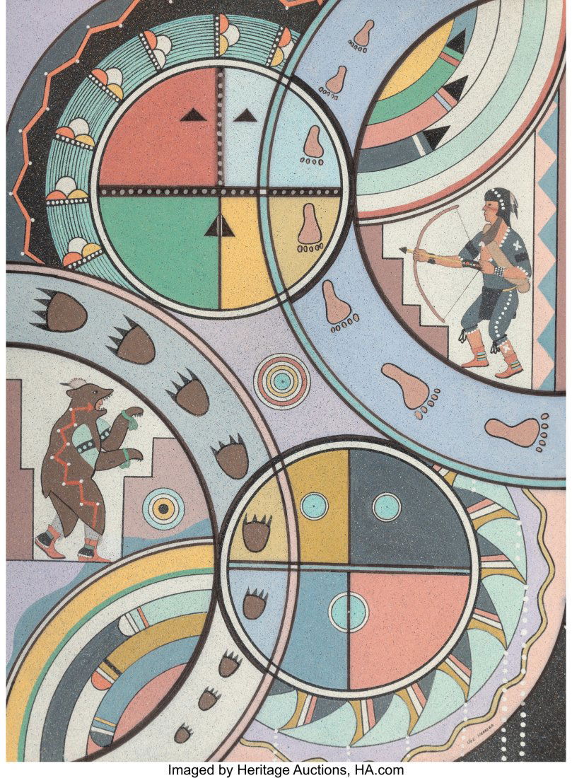 Joe Herrera (American, 1923-2001) Bear Hunt Unde (1 of 3)