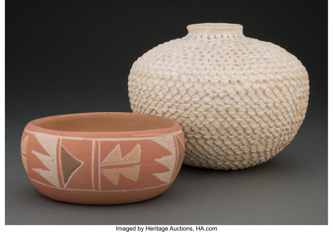 Two Pueblo Jars  Jessie Garcia and Vicento Vigie (1 of 3)