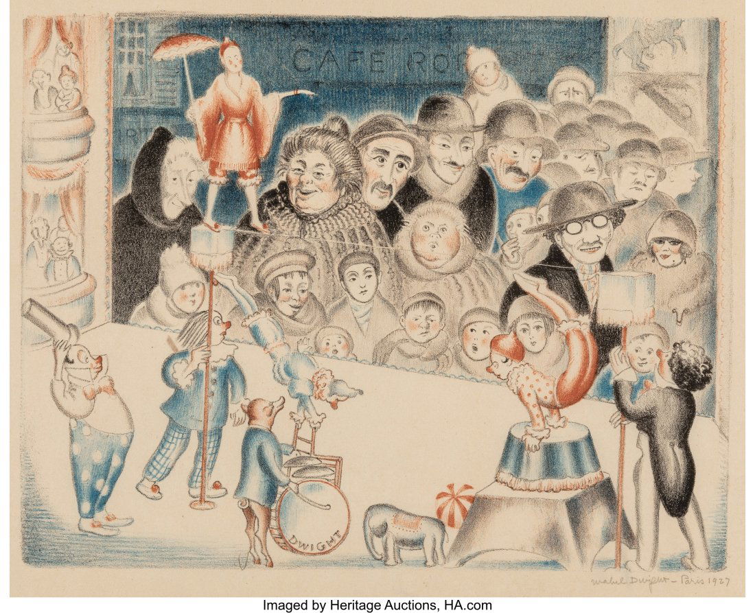 Mabel Dwight (1876-1955) Toy Shop Window, From P: Mabel Dwight (1876-1955) Toy Shop Window, From Paris Suite, 1927 Lithograph in colors on laid paper 9-3/8 x 11-3/4 inches (23.8 x 29.8 cm) (i