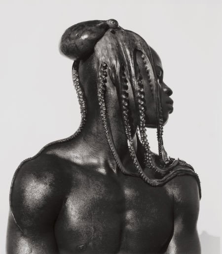 HERB RITTS (American, 1952-2002) Djimon with Oct: HERB RITTS (American, 1952-2002) Djimon with Octopus, 1989 Gelatin silver, 19