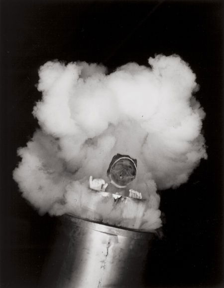 CORNELL CAPA (American, 1918-2008) Human Cannonb: CORNELL CAPA (American, 1918-2008)Human Cannonball, Texas, 1947Gelatin silv