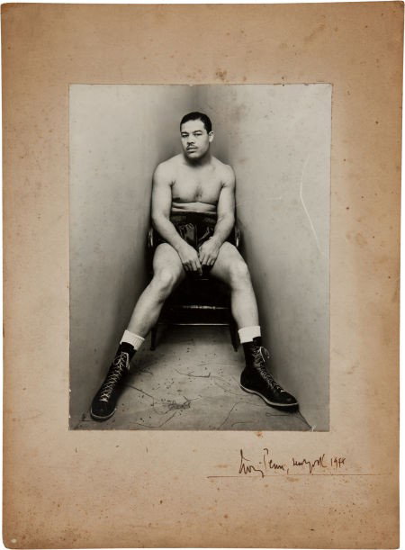 1948 Joe Louis Mounted Original Photograph by Ir: 1948 Joe Louis Mounted Original Photograph by Irving Penn. Extraordinary photographic wor