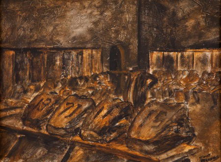 Ernie Barnes "The Bench" Variation Original Pain: Ernie Barnes "The Bench" Variation Original Painting. Creator of the famed painting "Suga