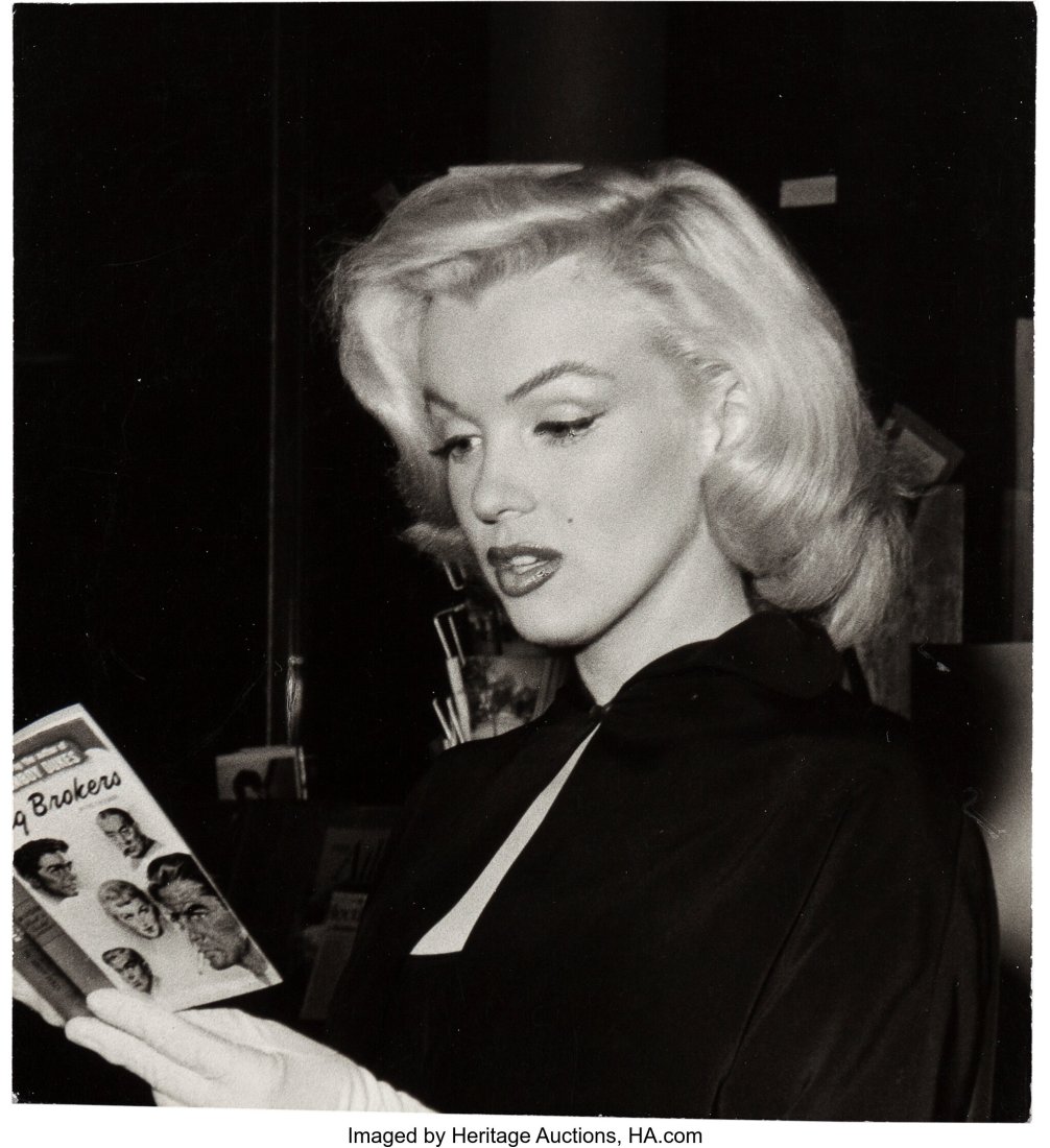 Marilyn Monroe in a Book Store, 1953, Gelatin Si (1 of 4)