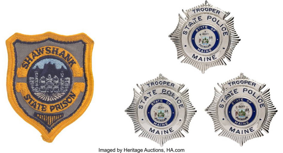 89343 Maine State Police badges and Shawshank State Pr (89343) on Dec