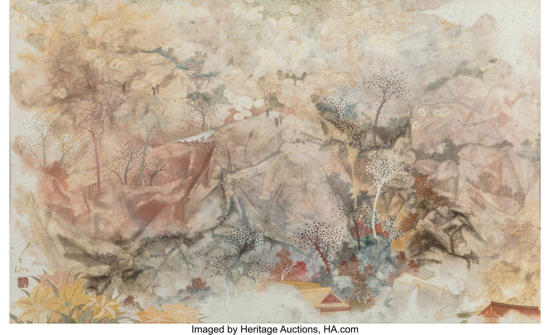 Zengying Pang (Chinese/Japanese, 1916-1977) Land (1 of 2)