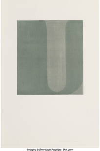 28235: Isabel Bigelow (American, 20th Century) Curve, 2: Isabel Bigelow (American, 20th Century) Curve, 2001 Monoprint in colors on paper 22-1/2 x 15 inches (57.2 x 38.1 cm) (sheet) Ed. 1&so