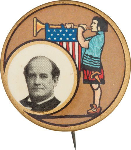 William Jennings Bryan: Maxfield Parrish Design.: William Jennings Bryan: Maxfield Parrish Design. Three-time loser Bryan appears on