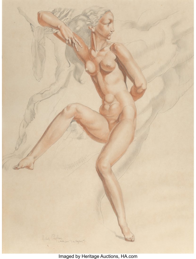 Eugène Robert Pougheon (French, 1886-1986) Stud (1 of 3)