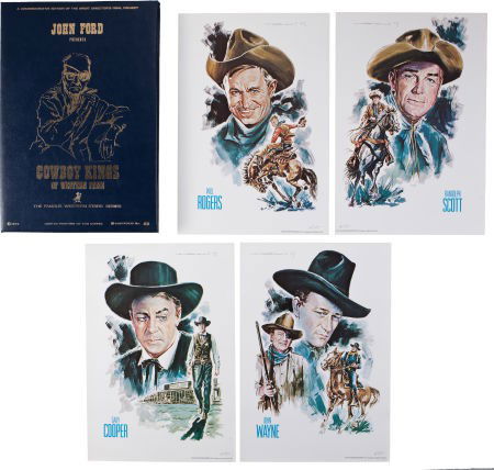 A John Ford-Related Limited Edition Set of Print: A John Ford-Related Limited Edition Set of Prints, 1973. Numbered 481 from an edition of