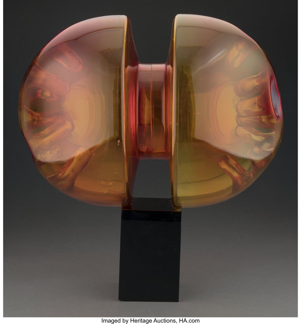 Pavel Hlava (Czech, 1924-2003) AirTrap Vessel (C: Pavel Hlava (Czech, 1924-2003) AirTrap Vessel (Cell), 1977 Blown glass 12 x 15 x 11 inches (30.5 x 38.1 x 27.9 cm) Signed by artist HID03