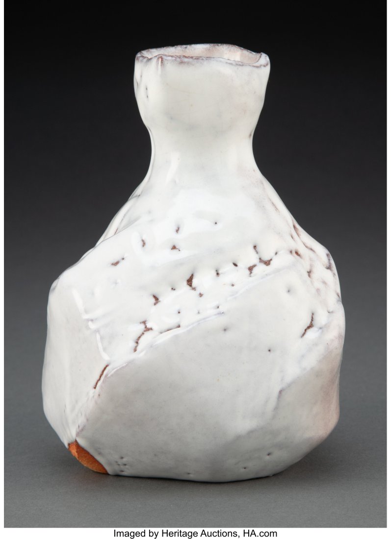 Kaneta Masanao (Japanese, b. 1953) Flask Glazed : Kaneta Masanao (Japanese, b. 1953) Flask Glazed stoneware 5-3/4 x 4-1/2 x 4 inches (14.6 x 11.4 x 10.2 cm) Incised artist's mark to unders