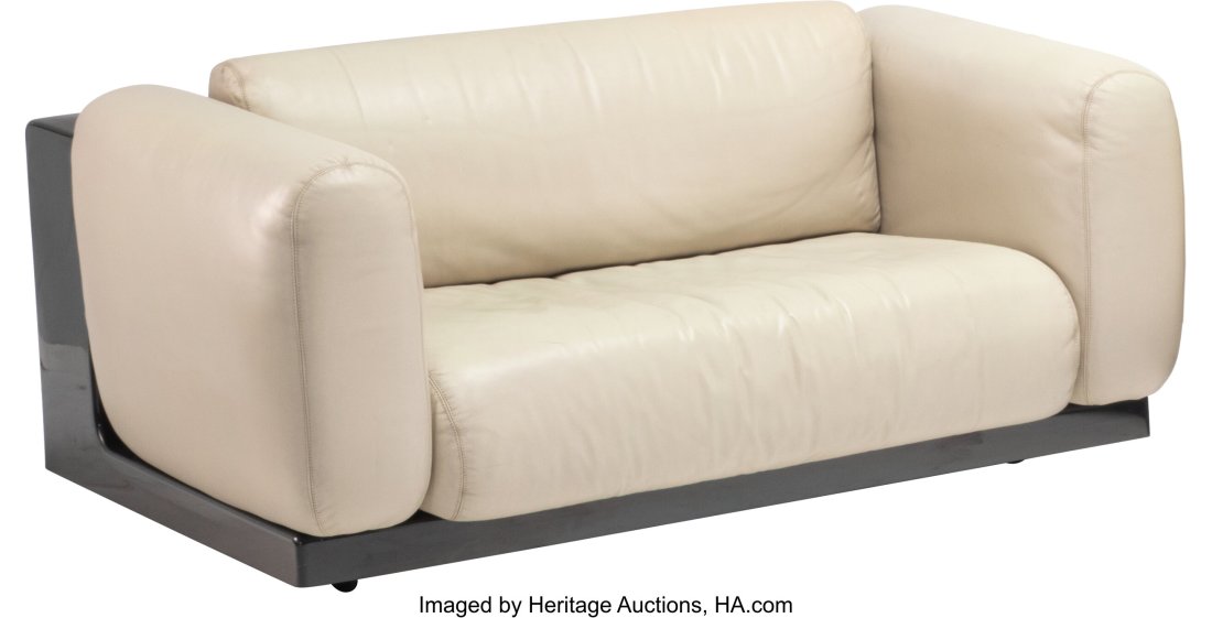 Cini Boeri (Italian, 1924-2020) 'Gradual' Lounge: Cini Boeri (Italian, 1924-2020) 'Gradual' Lounge Chair, circa 1970, Gavina, Knoll Fiberglass, leather 26 x 54 x 37 inches (66.0 x 137.2 x 94&