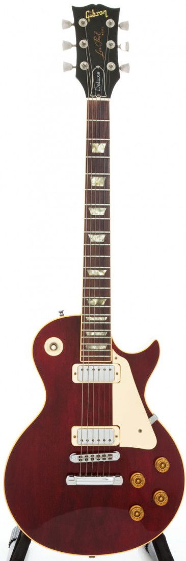 1980 Gibson Les Paul Deluxe Cherry Solid Body El: 1980 Gibson Les Paul Deluxe Cherry Solid Body Electric Guitar, #81350514. Very clean all