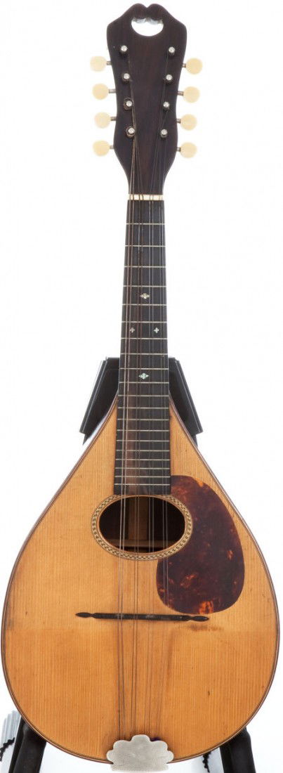 1919 Gibson Style B Natural Mandolin, #7305.: 1919 Gibson Style B Natural Mandolin, #7305. Crack free Brazilian rosewood back and sides
