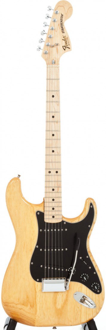 Circa 1979 Fender Stratocaster Natural Solid Bod: Circa 1979 Fender Stratocaster Natural Solid Body Electric Guitar, #S919121. Pots date to