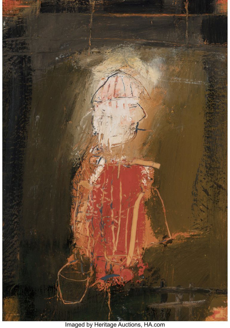 James Havard (1937-2020) New Mexico Well Digger,: James Havard (1937-2020) New Mexico Well Digger, 1998 Oil and wax on panel 20 x 14 inches (50.8 x 35.6 cm) Signed, titled, and dated on the reverse&