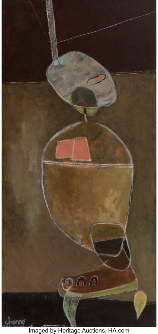 Herman Cherry (1909-1992) Stove, 1950 Oil on lin: Herman Cherry (1909-1992) Stove, 1950 Oil on linen 50 x 24 inches (127 x 61.0 cm) Signed lower left: Cherry Signed, titled, and dated on the reverse&