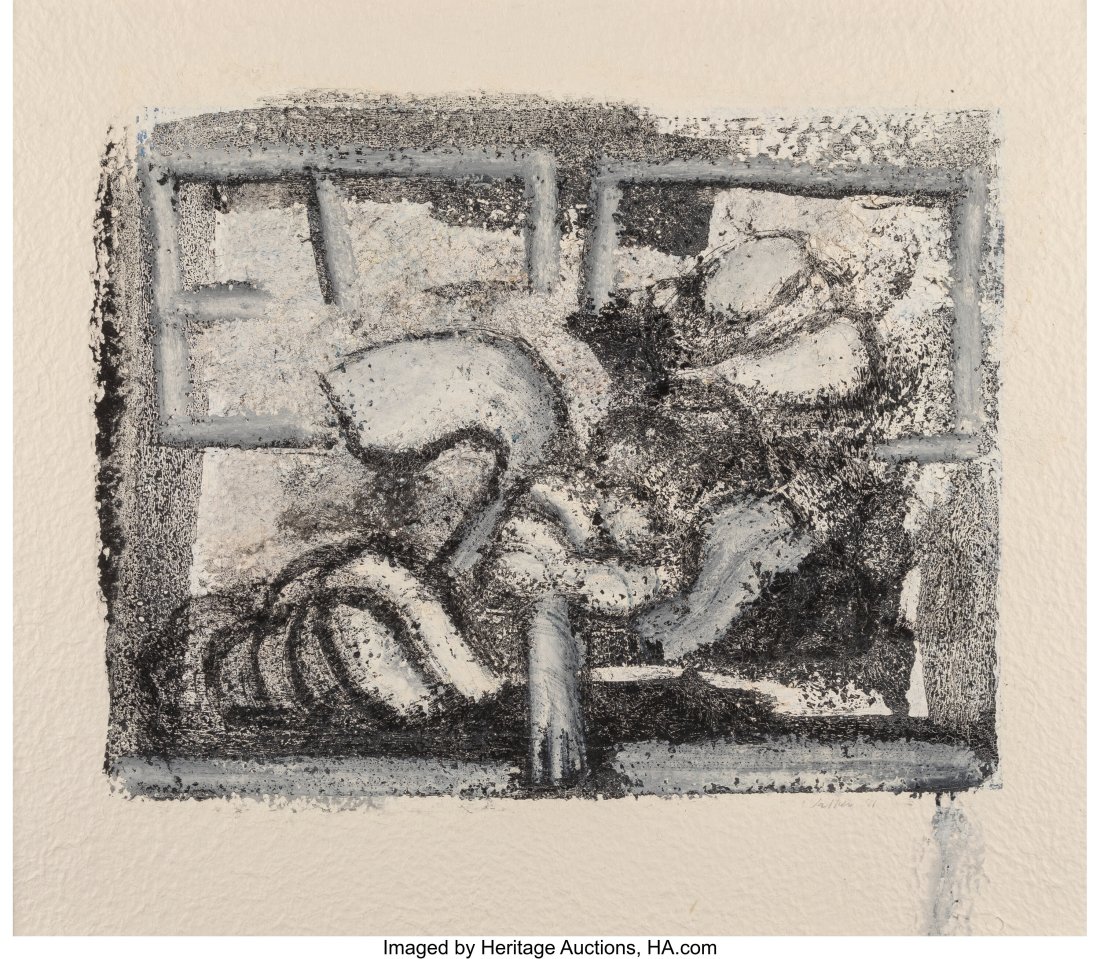 John Walker (b. 1939) Untitled, 1991 Oil on pape: John Walker (b. 1939) Untitled, 1991 Oil on paper 24 x 29 inches (61.0 x 73.7 cm) (sheet) Signed and dated lower right: Walker 91 PROVENA