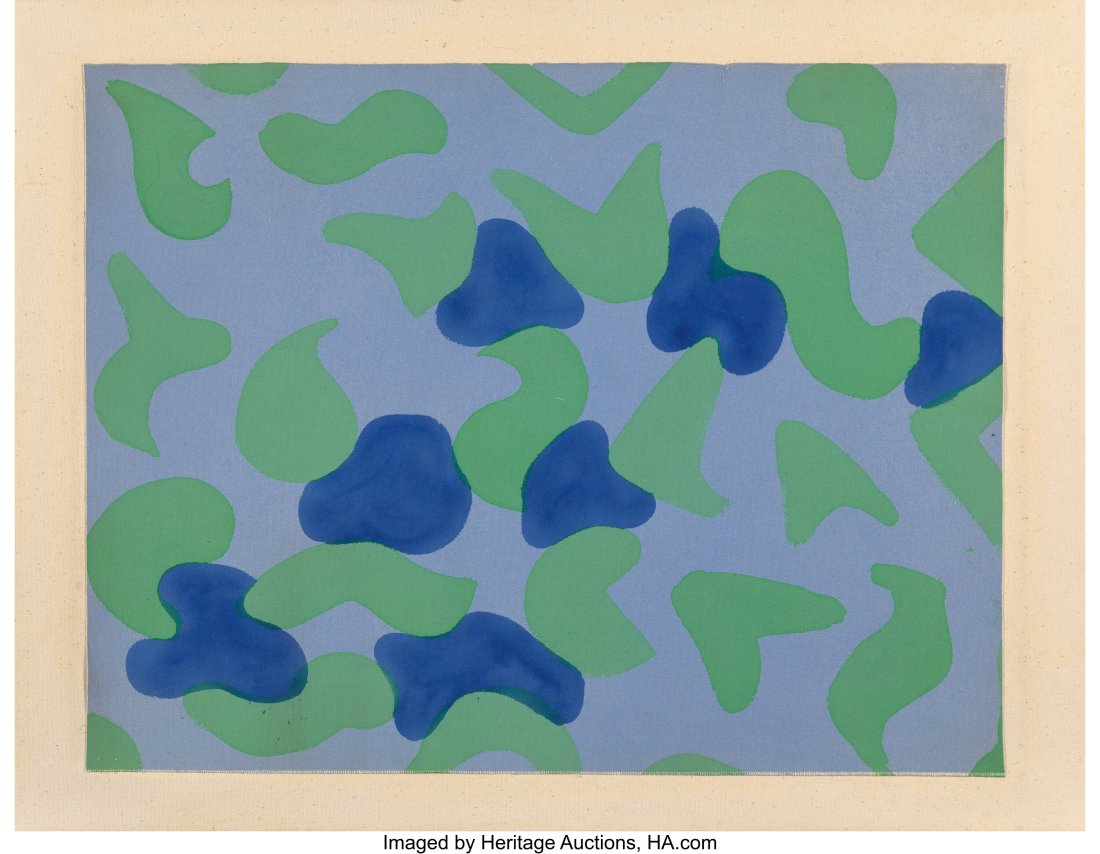 Paul Reed (1919-2015) Jig E, 1962 Acrylic on can: Paul Reed (1919-2015) Jig E, 1962 Acrylic on canvas 21 x 27 inches (53.3 x 68.6 cm) Signed, titled, and dated on the reverse: JIG E / Paul