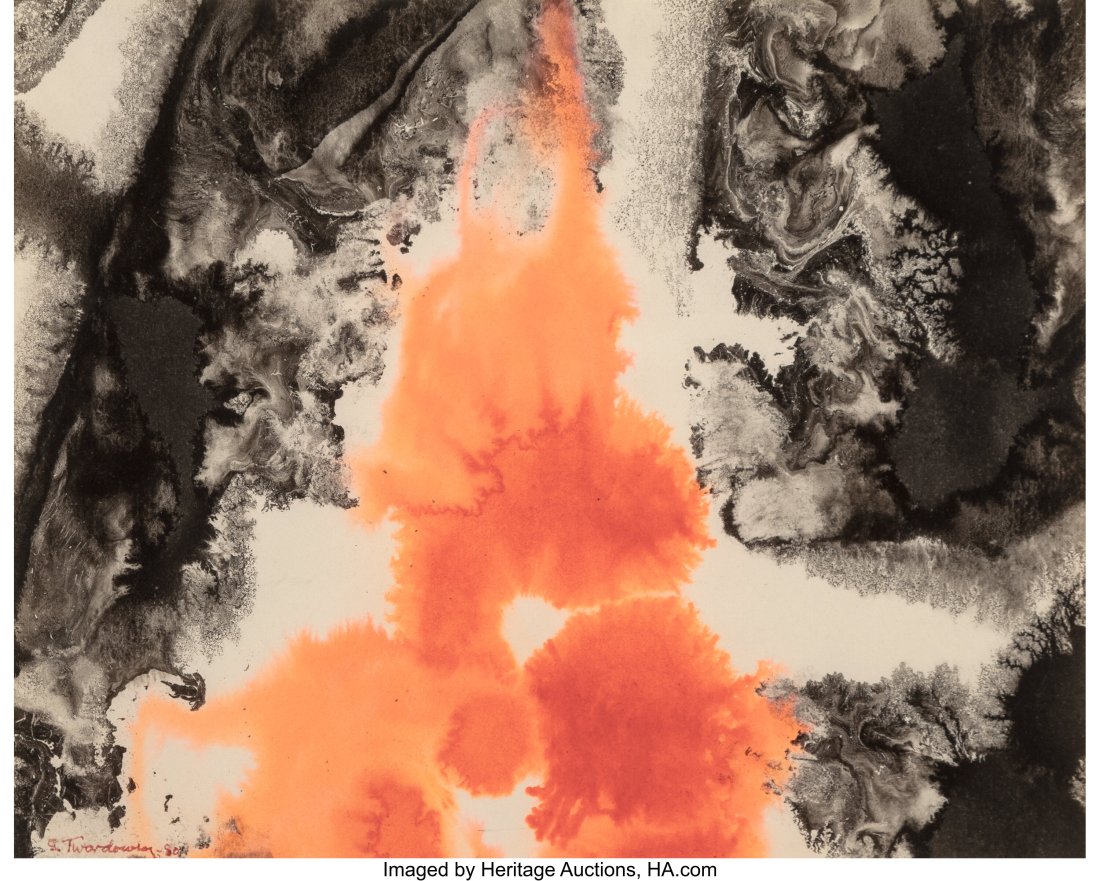 Stanley Twardowicz (1917-2008) Untitled, 1980 Wa: Stanley Twardowicz (1917-2008) Untitled, 1980 Watercolor and ink on paper 8 x 9-3/4 inches (20.3 x 24.8 cm) (sheet) Signed and dated lower left&co