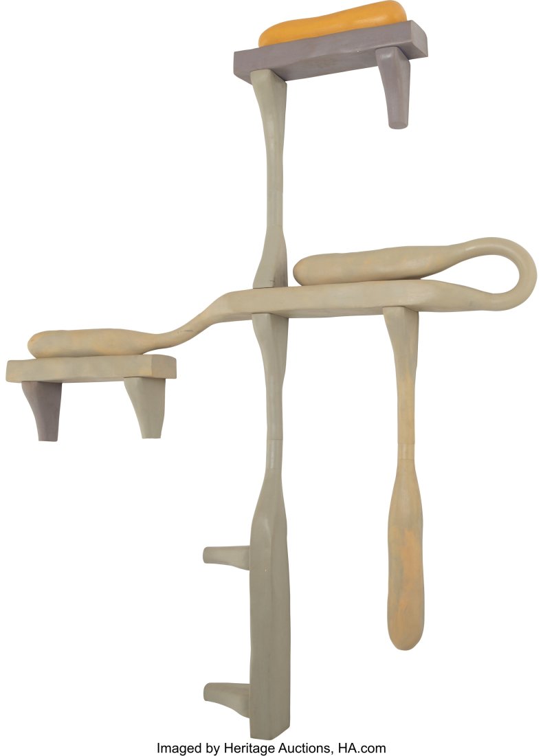 Charles Long (b. 1958) The Unacceptable Has to S: Charles Long (b. 1958) The Unacceptable Has to Start Somewhere..., 1998 Rubber and wood (4 parts) 90 x 73 x 7 inches (228.6 x 185&peri