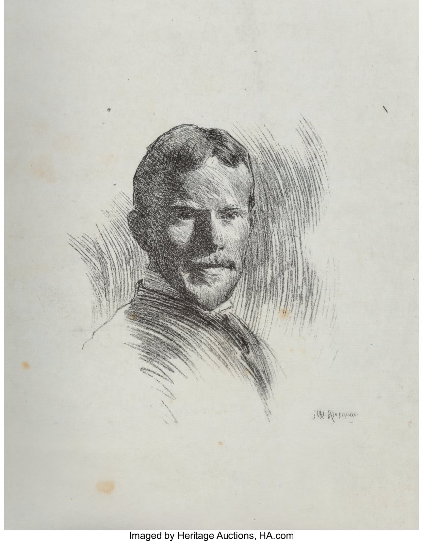 John White Alexander (American, 1856-1915) Portr: John White Alexander (American, 1856-1915) Portrait of John de Kay Pencil on laid paper 8-3/4 x 6-7/8 inches (22.2 x 17.5 cm) (sheet) Signed l