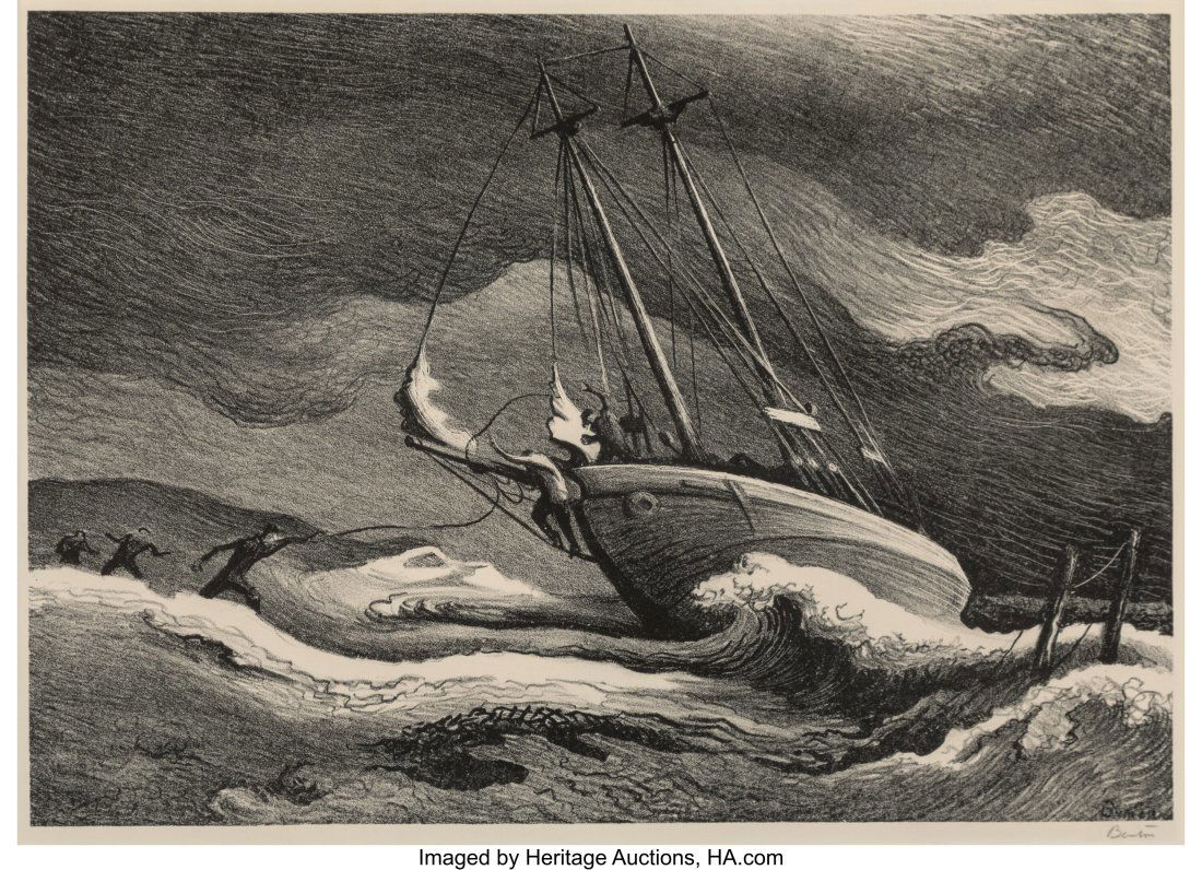 Thomas Hart Benton (American, 1889-1975) After T (1 of 2)