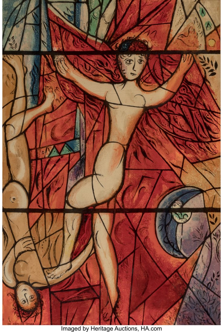 After Marc Chagall Vitraux Pour Jerusalem Poster (1 of 3)