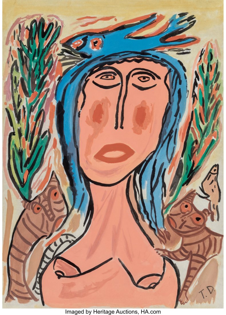 Thornton Dial Sr. (American, 1928-2016) Woman an (1 of 3)