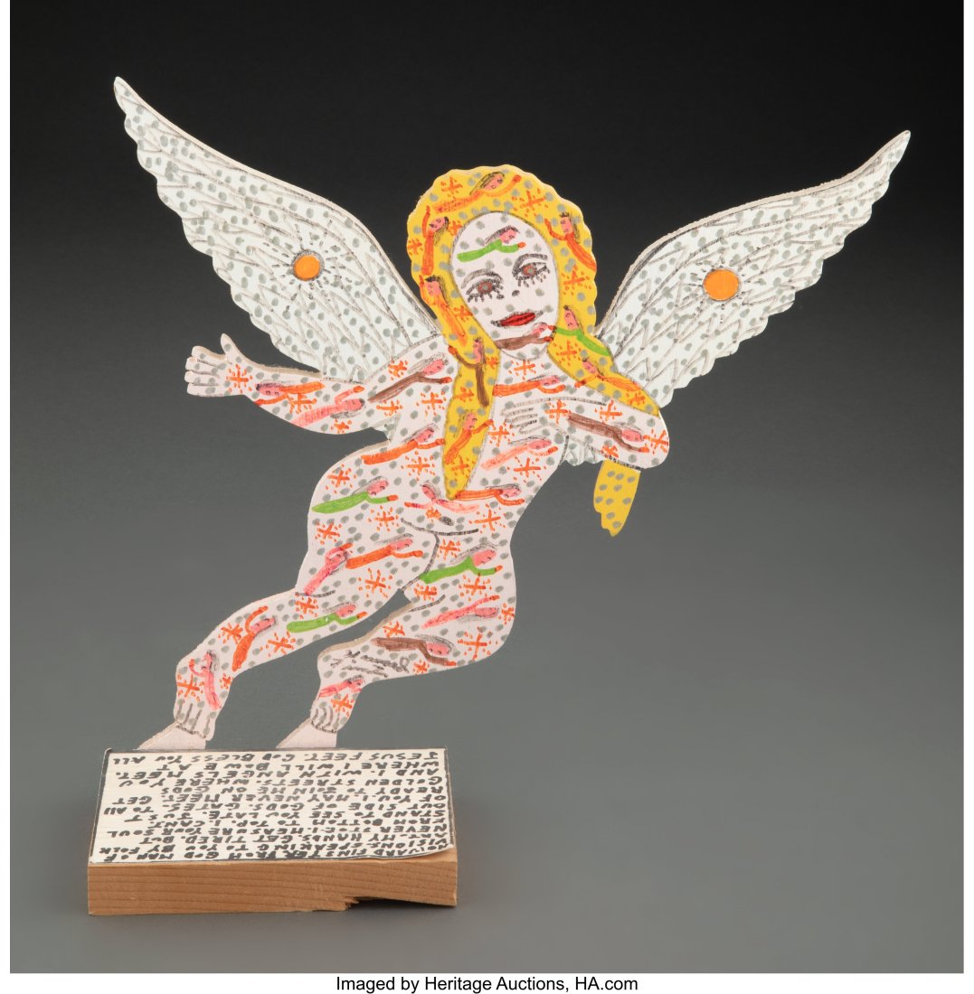 Howard Finster (American, 1916-2001) Blonde Ange (1 of 2)