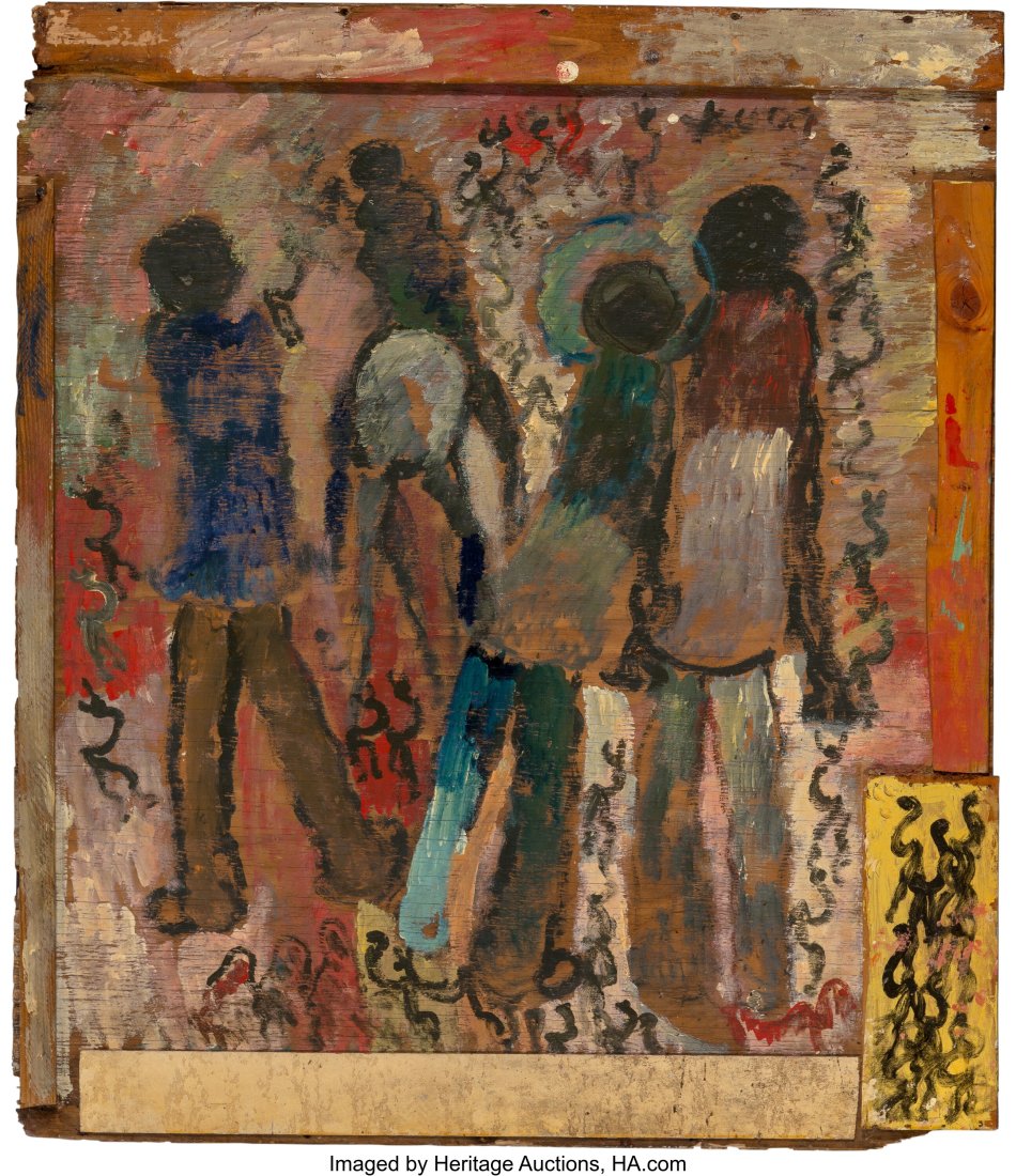Purvis Young (American, 1943-2010) Untitled Mixe (1 of 2)