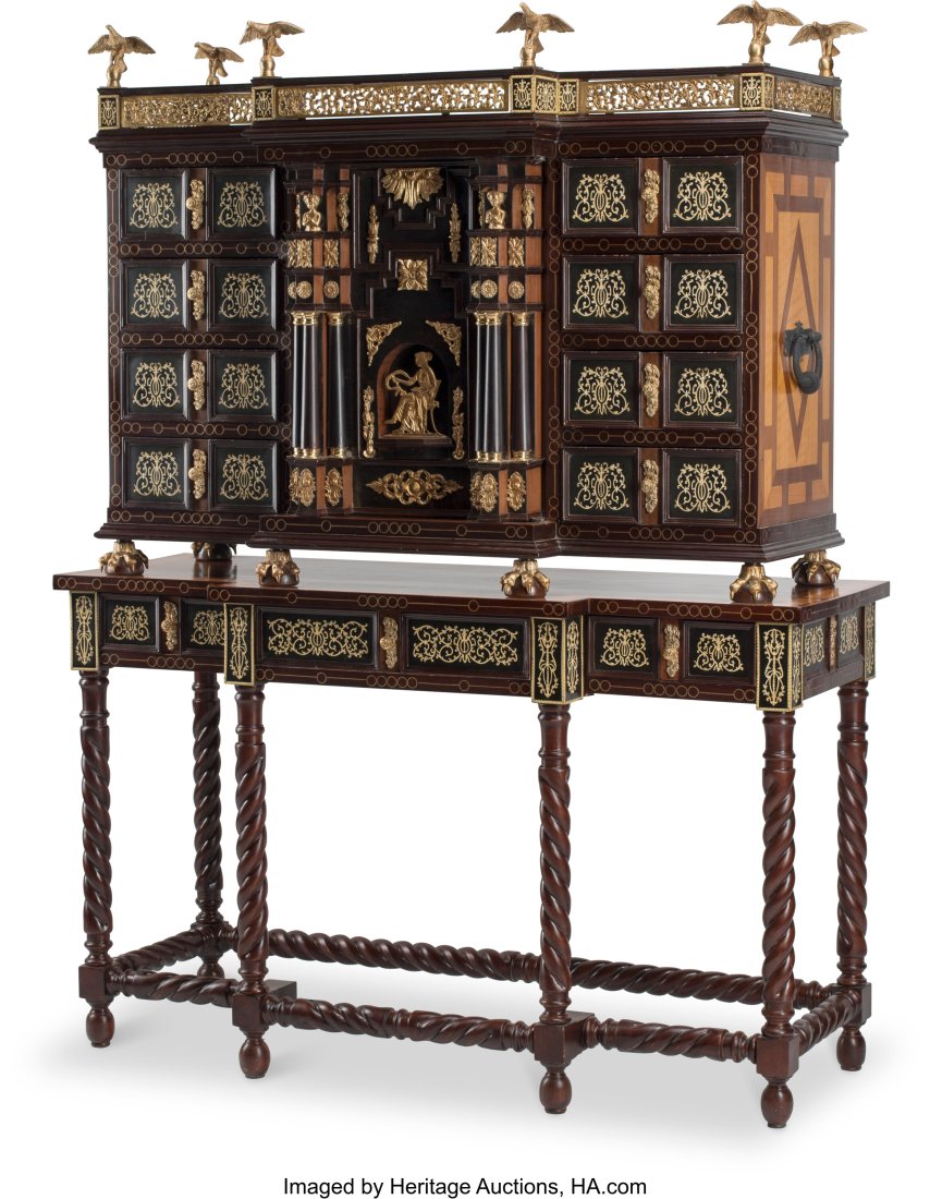 A Renaissance-Style Vargueno on Stand 71 x 55 x : A Renaissance-Style Vargueno on Stand 71 x 55 x 20 inches (180.3 x 139.7 x 50.8 cm) HID03101062020 © 2022 Heritage Auctions | All Rights Reserved