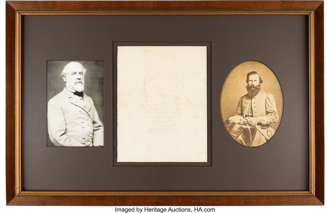 [Civil War]. Robert E. Lee Autograph Letter Sign: [Civil War]. Robert E. Lee Autograph Letter Signed to J.E.B. Stuart Praising His Success at the Battle of Jack's Shop. One page, 7.75