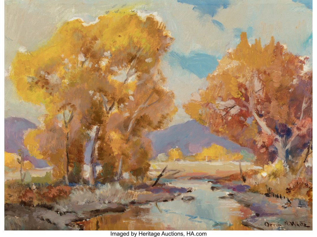 Orrin White (American, 1883-1969) Autumn Creek a (1 of 6)