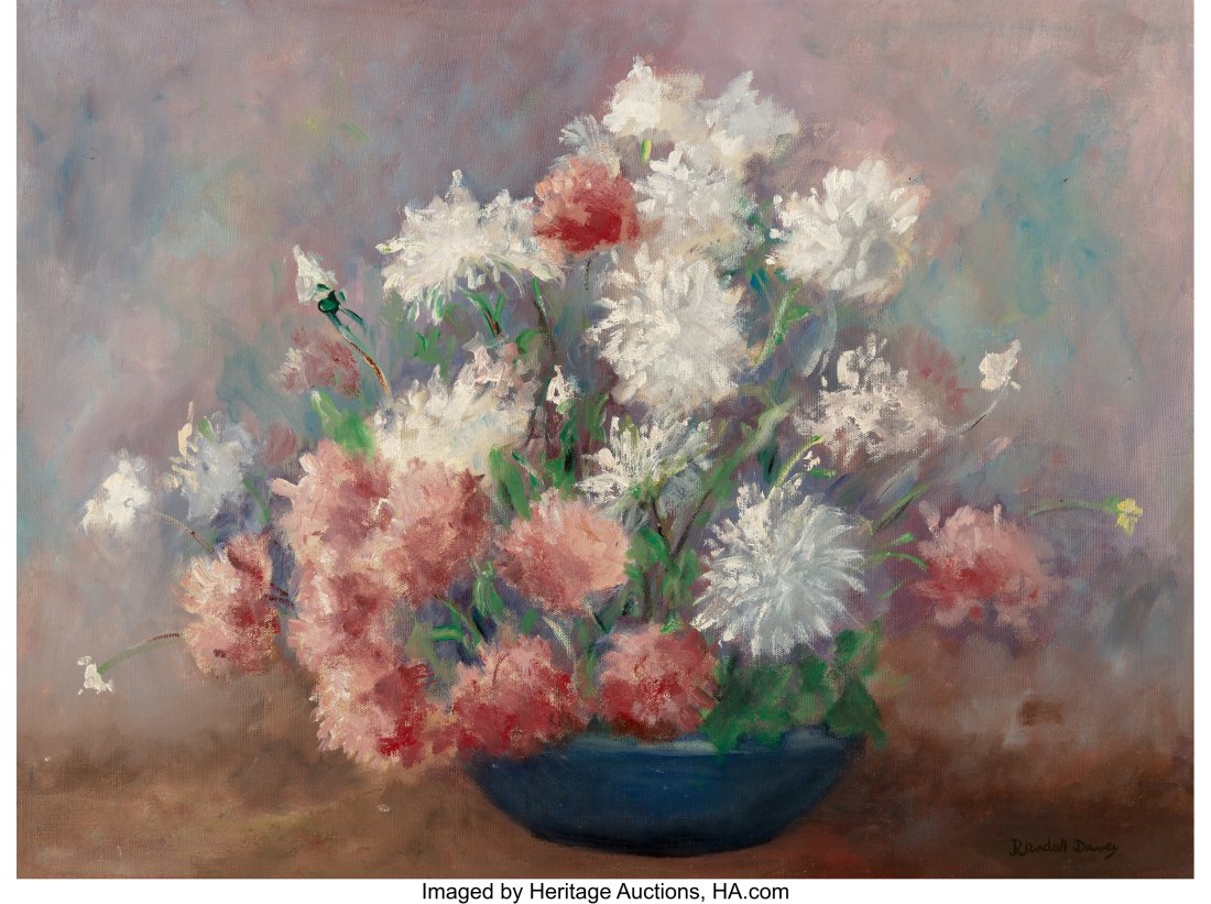 Randall Davey (American, 1887-1964) Summer Bouqu: Randall Davey (American, 1887-1964) Summer Bouquet Oil on canvas 18 x 24 inches (45.7 x 61.0 cm) Signed lower right: Randall Davey PROVENANCE: Priva