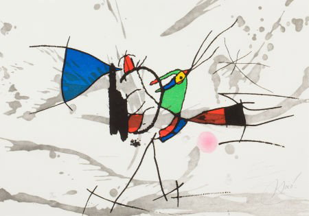 JOAN MIRÓ (Spanish, 1893-1983) Le Cri du Coq de : JOAN MIRÓ (Spanish, 1893-1983) Le Cri du Coq de Bruyère , 1973 Etching a