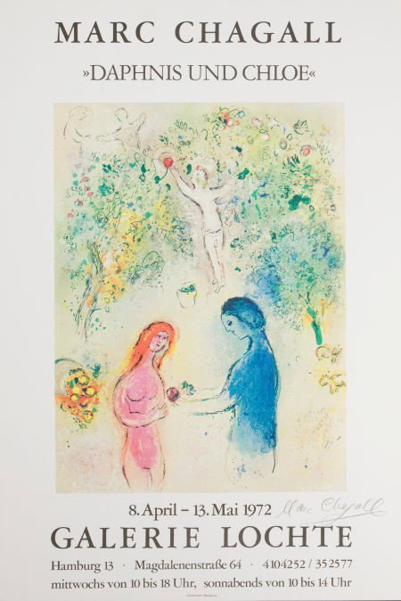 After MARC CHAGALL (Belorussian, 1887-1985) Mac : After MARC CHAGALL (Belorussian, 1887-1985) Mac Chagall "Daphnis and Chloe", 197