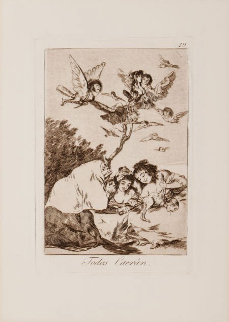 FRANCISCO JOSÉ DE GOYA Y LUCIENTES (Spanish, 174: FRANCISCO JOSÉ DE GOYA Y LUCIENTES (Spanish, 1746-1828) Todos Caeran PL. 19 L