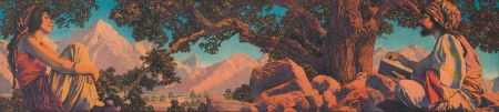 MAXFIELD PARRISH (American, 1870-1966) The Rubai: MAXFIELD PARRISH (American, 1870-1966)The Rubaiyat, 1970Color lithograph