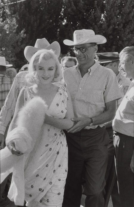 BRUCE DAVIDSON (American, b. 1933) Marilyn Monro: BRUCE DAVIDSON (American, b. 1933)Marilyn Monroe (In Cherry Print Dress), circa
